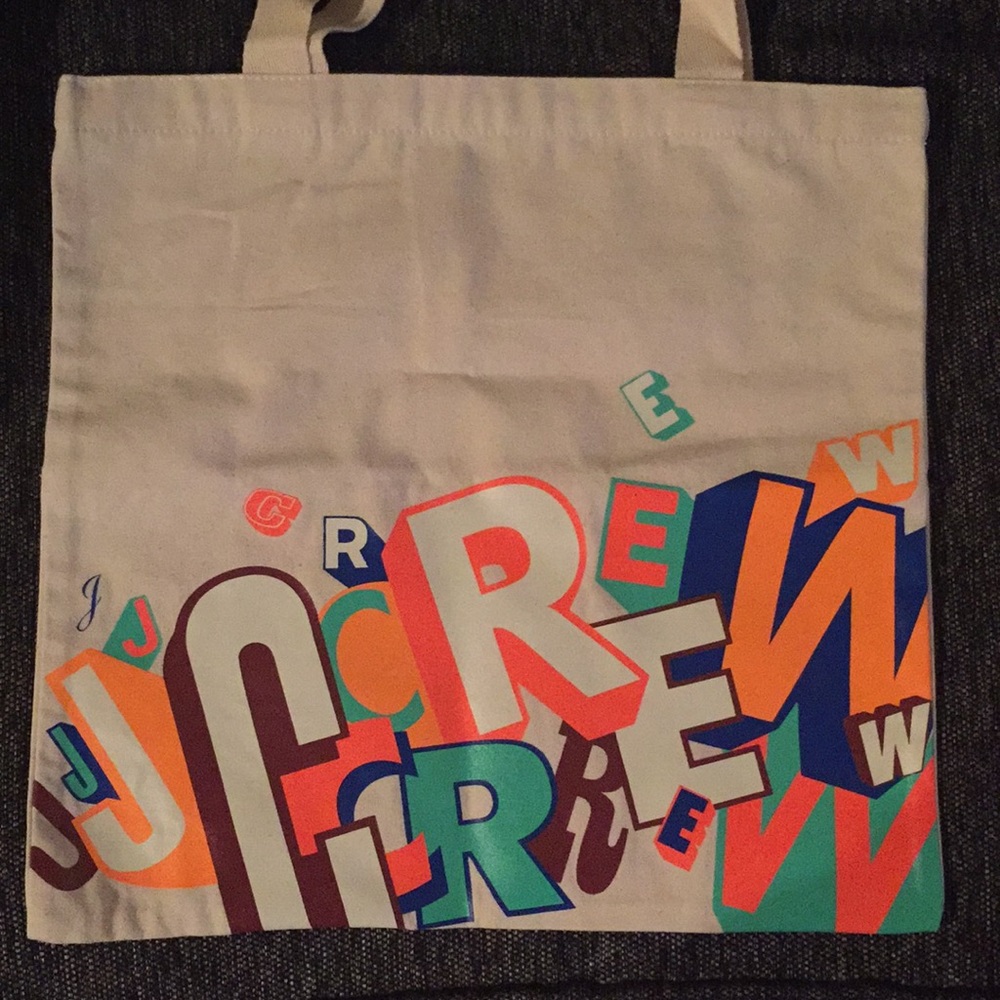 J. Crew Greg Lamarche Limited Edition Canvas Tote